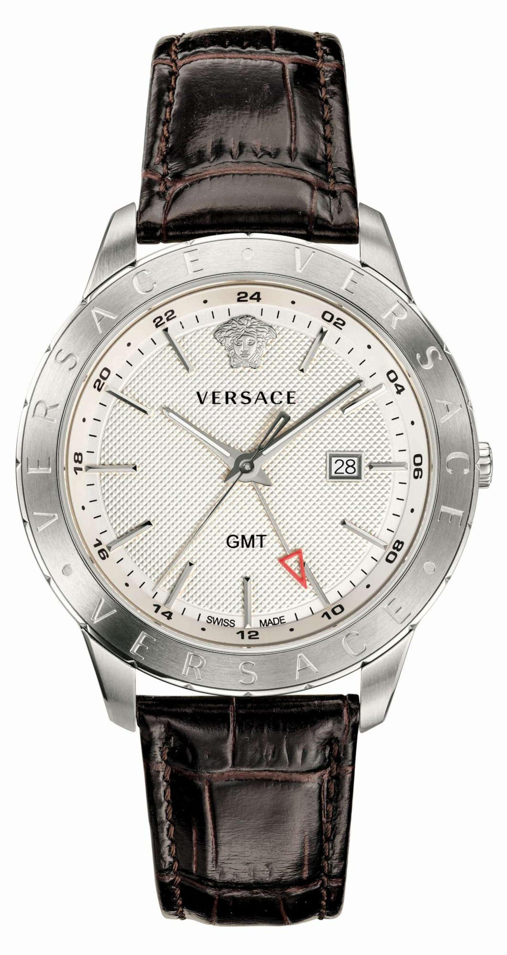 VERSACE Analog watch in Brown: front