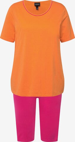 Pyjama Ulla Popken en orange : devant