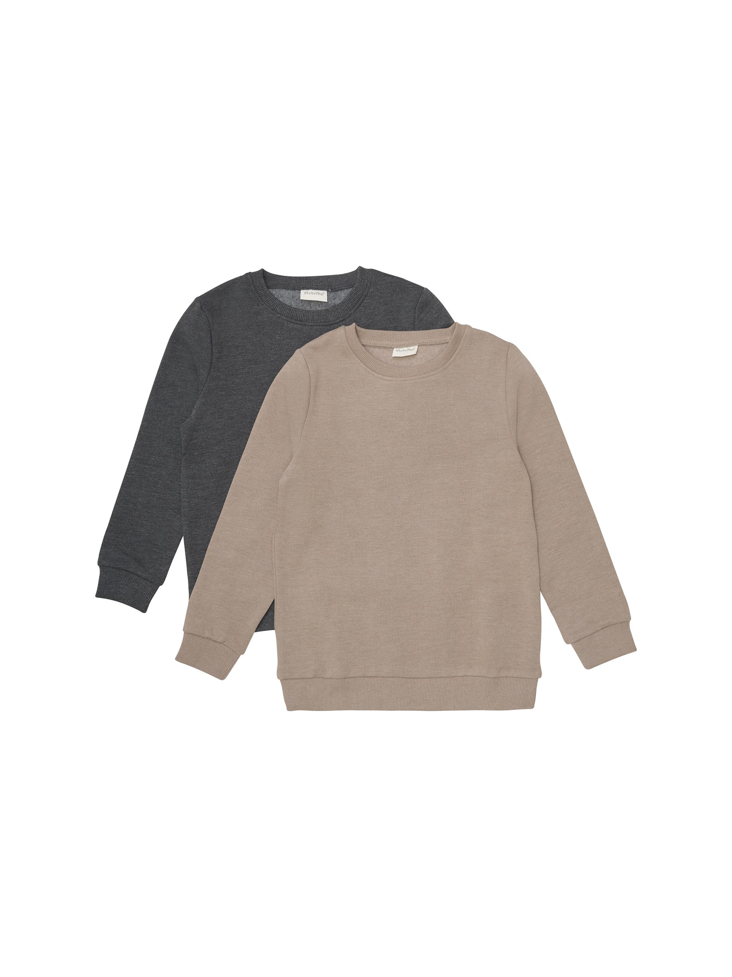 MINYMO Rundhalspullover ' MISweatshirt ' in Grün: Vorderseite