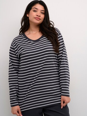 T-shirt 'KC Winni' KAFFE CURVE en noir : devant