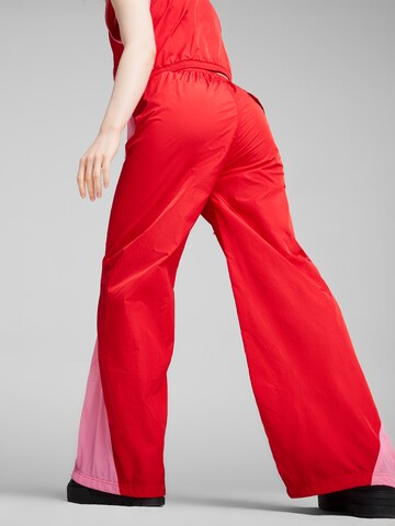 PUMA regular Παντελόνι φόρμας 'Dare To' σε κόκκινο