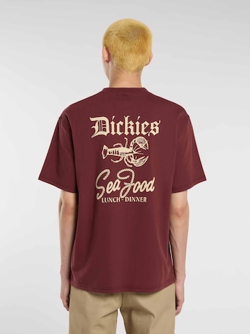 ruda DICKIES Marškinėliai 'Diner': priekis