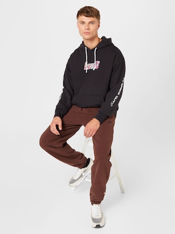 melns LEVI'S ® Standarta piegriezums Sportisks džemperis 'Relaxed Graphic Hoodie'