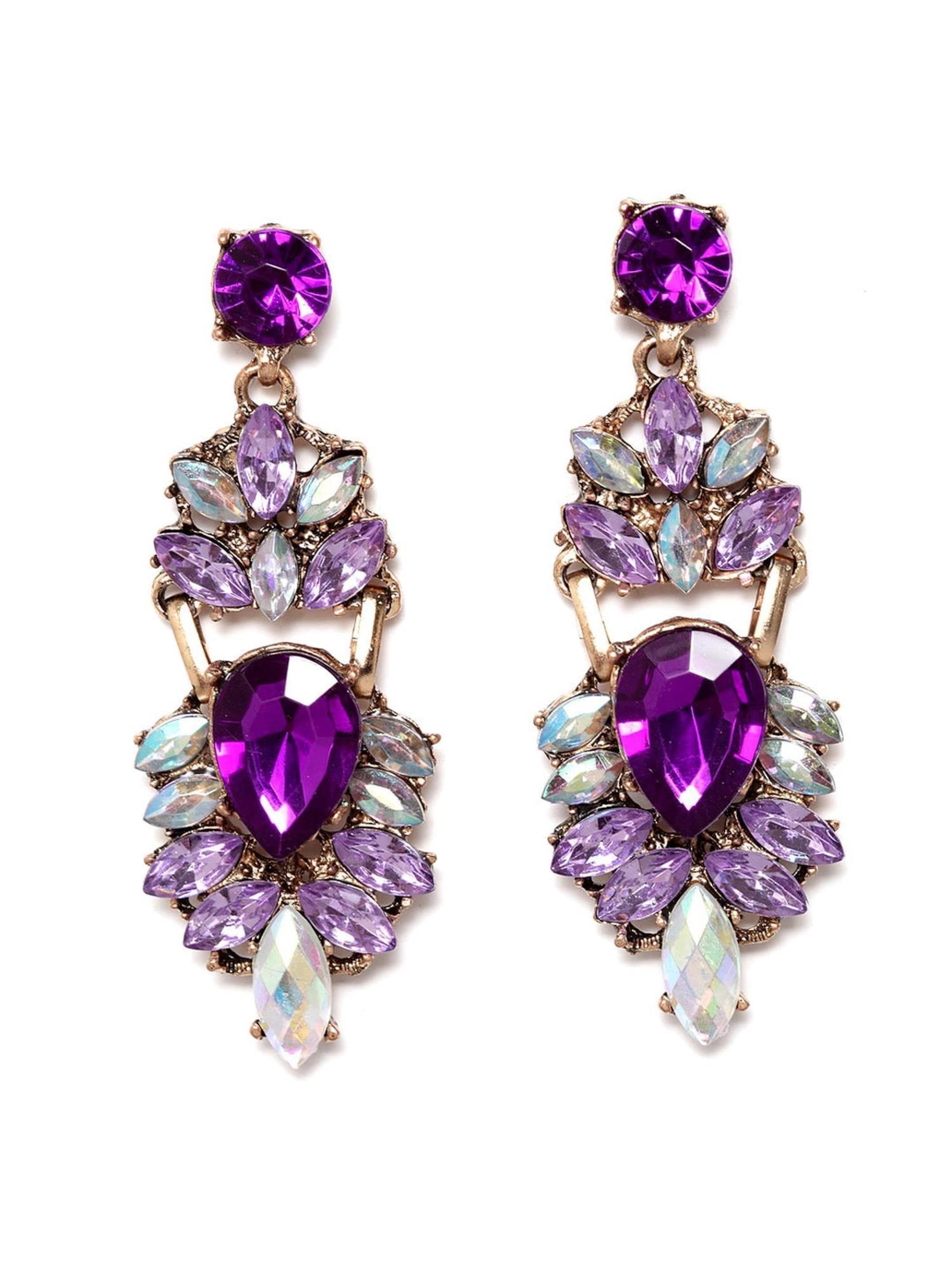Orecchini 'Valeriaina' di AVANT-GARDE PARIS in lilla: frontale