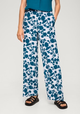 s.Oliver BLACK LABEL Wide Leg Hose in Blau: Vorderseite