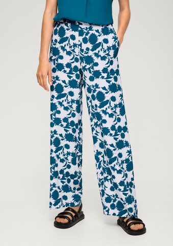 s.Oliver BLACK LABEL Wide leg Pants in Blue: front