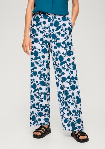 s.Oliver BLACK LABEL Wide leg Pants in Blue: front