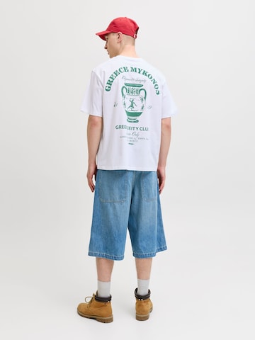 T-Shirt 'JORVacation' JACK & JONES en blanc