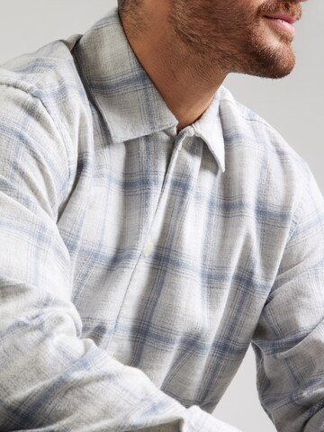 SELECTED Comfort fit Button Up Shirt 'SLHEDWIN' in Grey