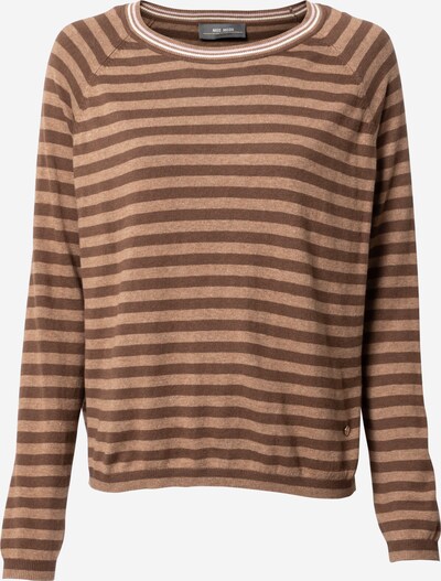 MOS MOSH Pullover 'Wyn' in creme / kastanienbraun / hellbraun, Produktansicht