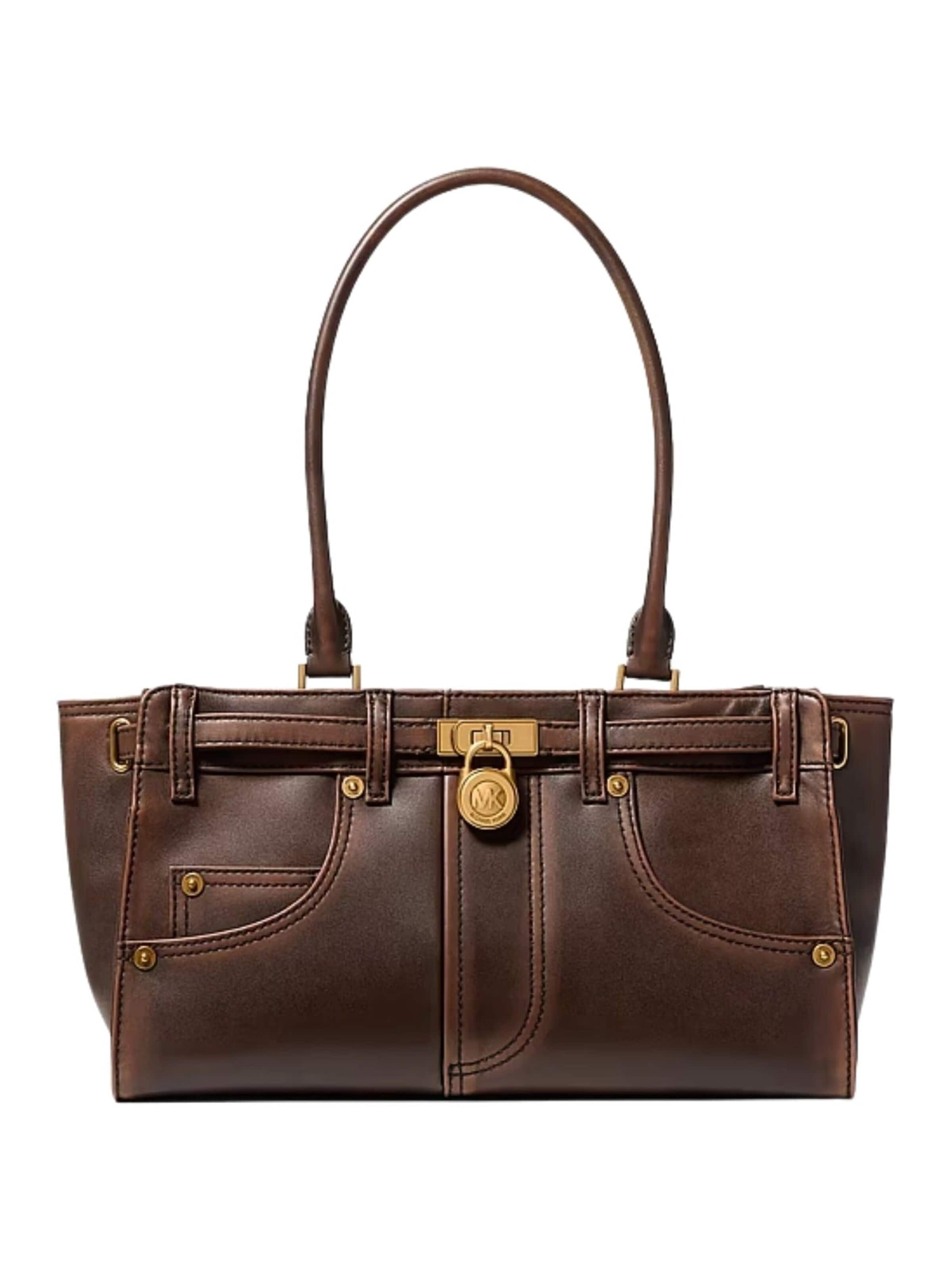 Shopper 'Michael Kors Sm Ew Shoulder Tote' di Michael Kors in marrone: frontale