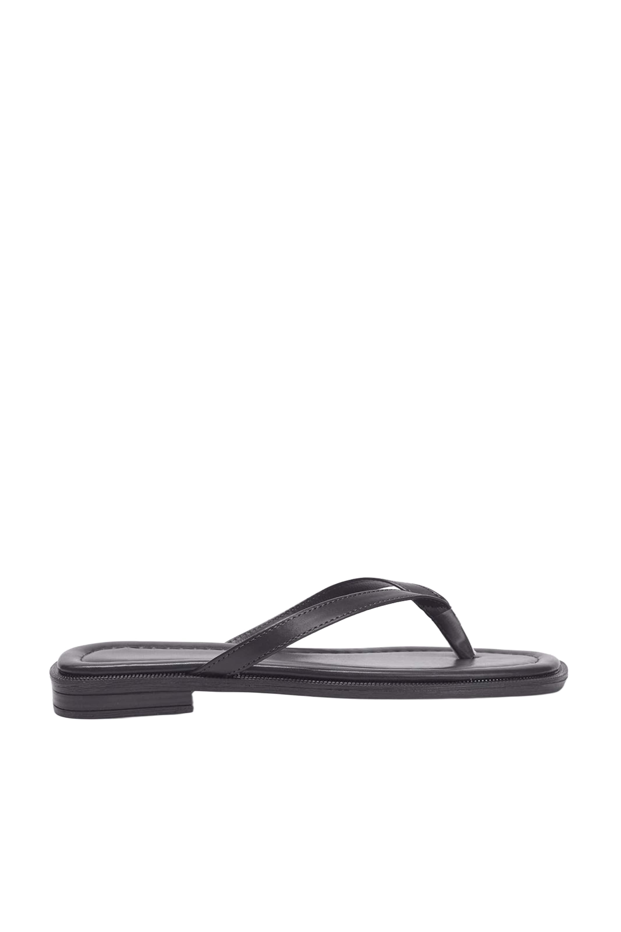 Trendyol - Sandalias de dedo en negro: frente