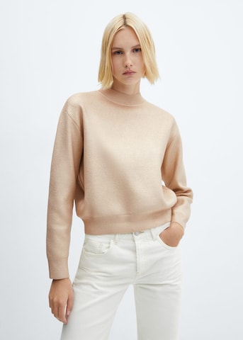 Pullover 'Bronzu' di MANGO in beige: frontale