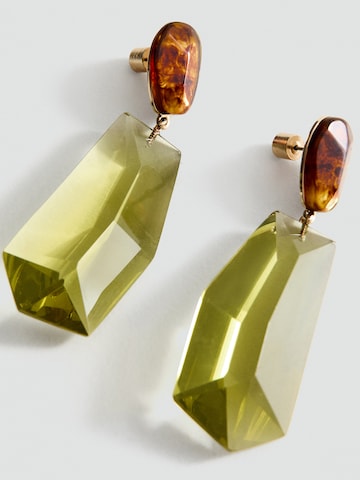 MANGO Örhängen 'NAZARET' i grön