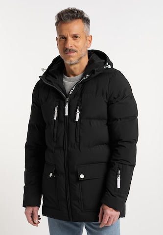 DreiMaster Maritim Winterjacke in Schwarz: predná strana