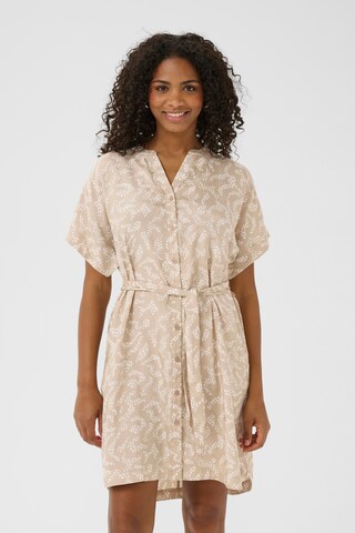 Kaffe Jurk 'Barton' in Beige: voorkant