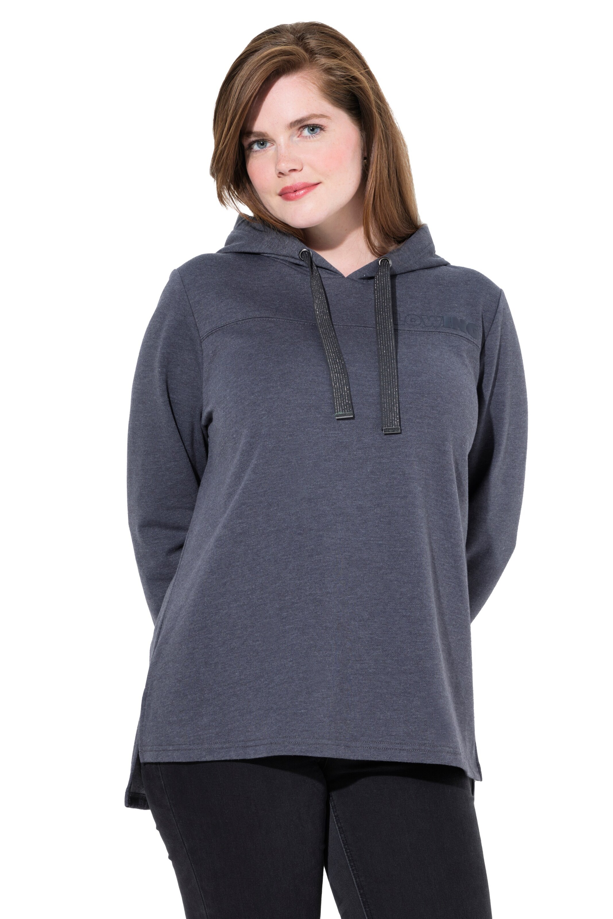 Ulla Popken Sweatshirt in Blue: front
