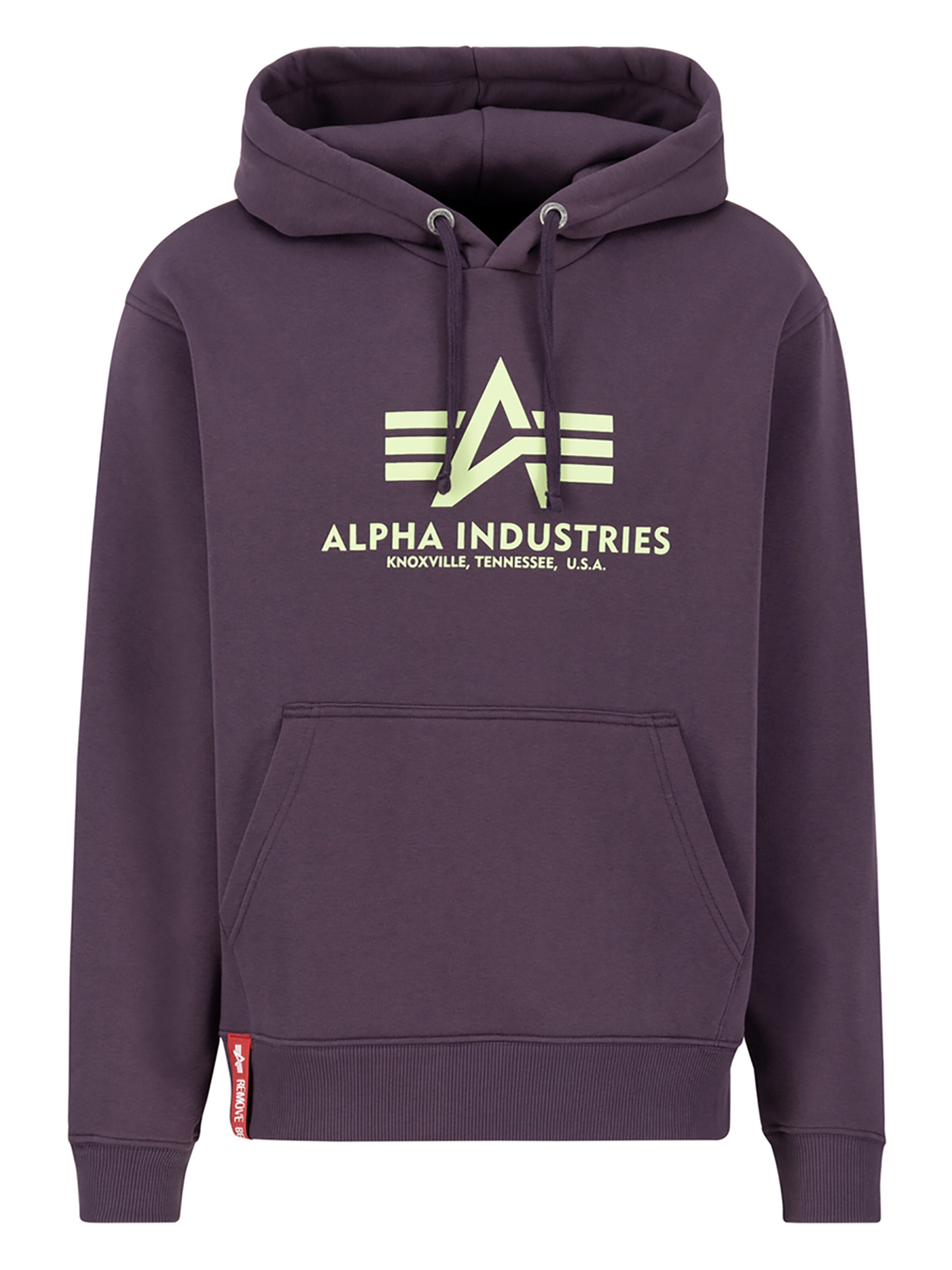 ALPHA INDUSTRIES Sweatshirt 'Basic' in Purple: front