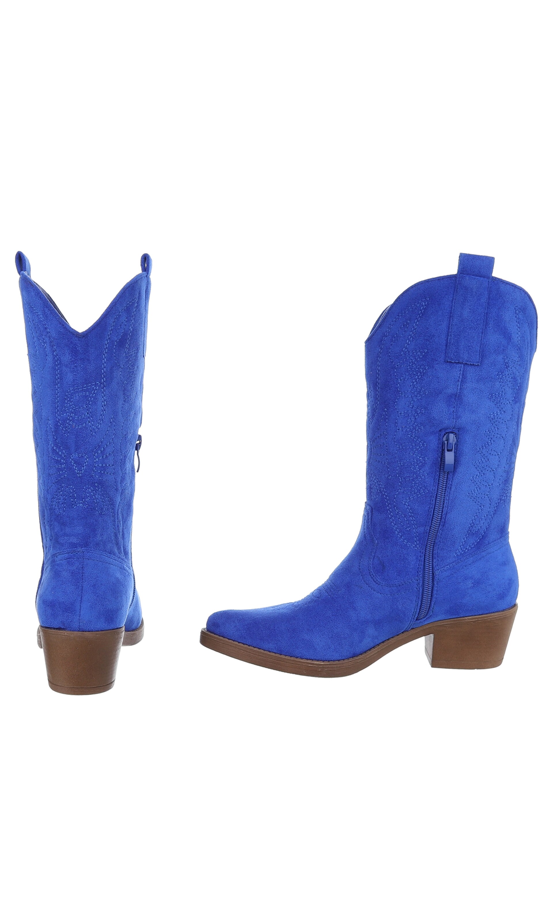 Ital-Design Cowboy Boots in Blue