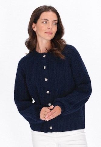Cardigan usha BLUE LABEL en bleu : devant
