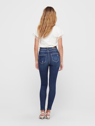 ONLY Slimfit Jeans 'Mila' in Blau