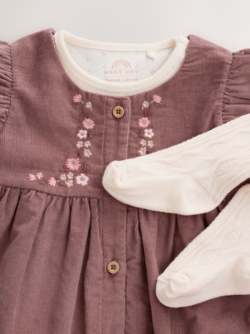 Next Set: Kleid, Body und Strumpfhose in Beige