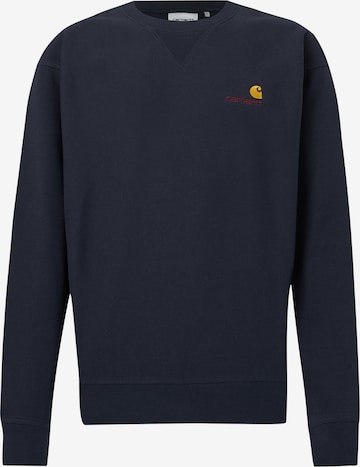 Carhartt WIP Sweatshirt 'American Script' in Blau: Vorderseite