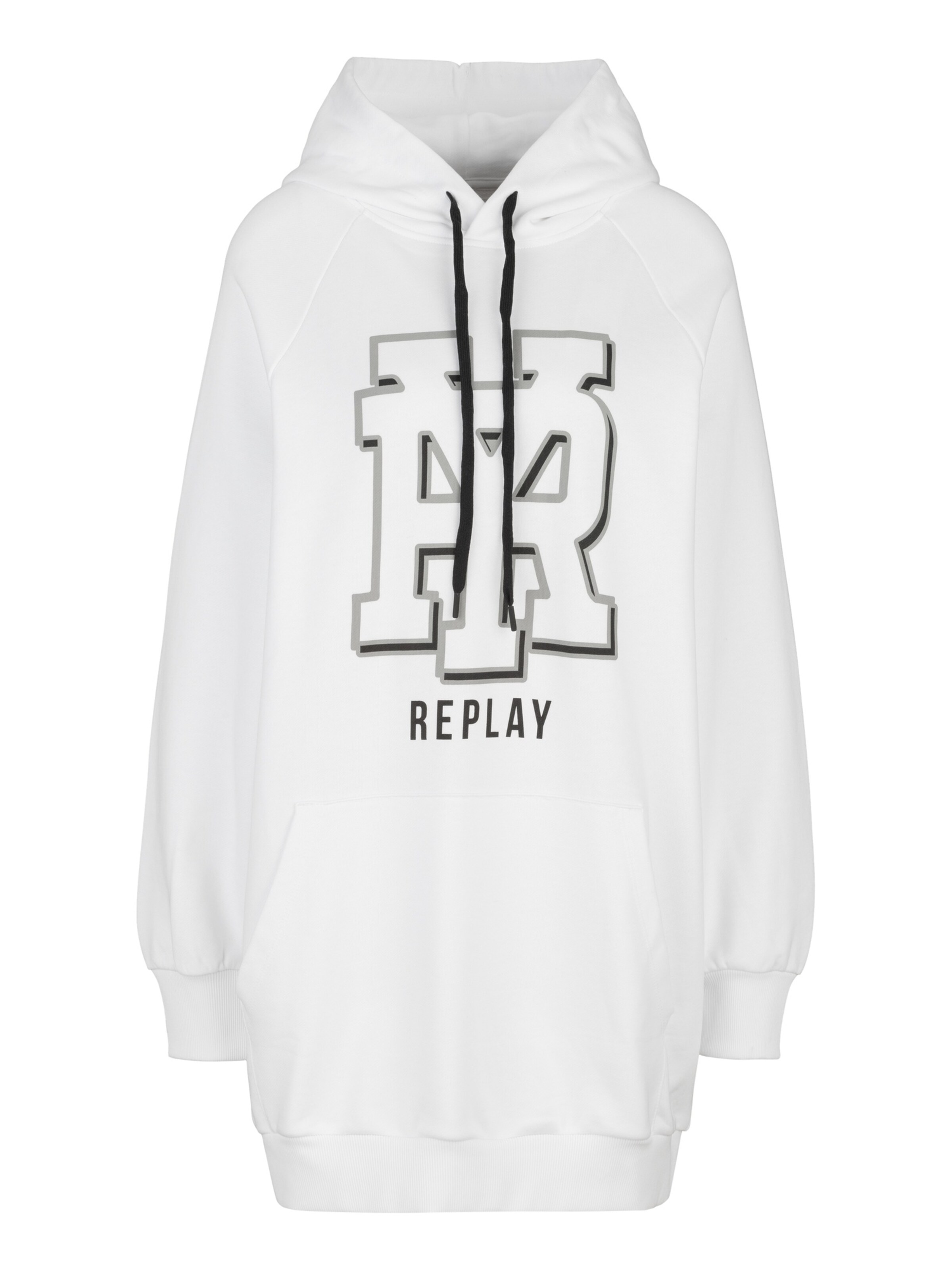 REPLAY Sweatshirt in Wit: voorkant