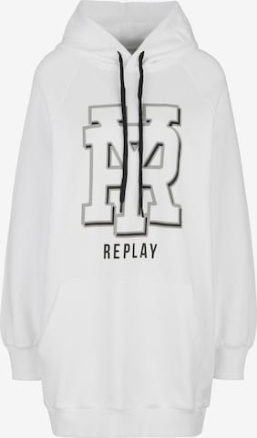 Sweat-shirt REPLAY en blanc : devant
