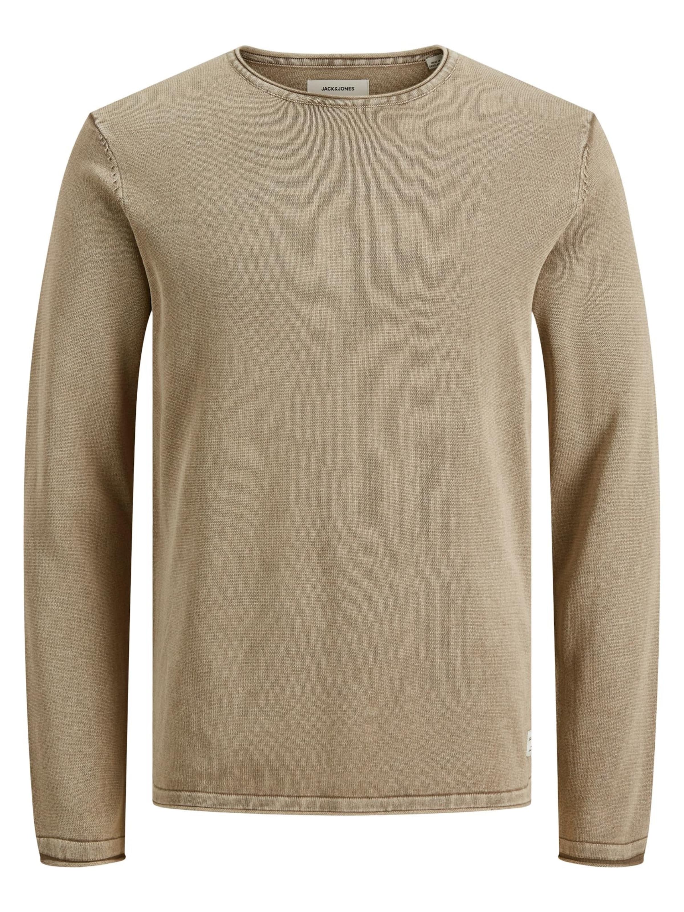 JACK & JONES Sweater 'JJLeo' in Brown: front