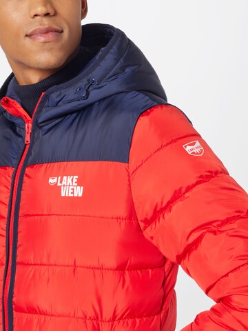 Lake View Prehodna jakna 'Daniel' | rdeča barva