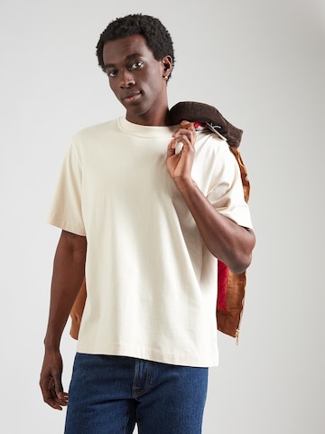 Abercrombie & Fitch Majica 'PREM HW 2.0' | bela barva: sprednja stran