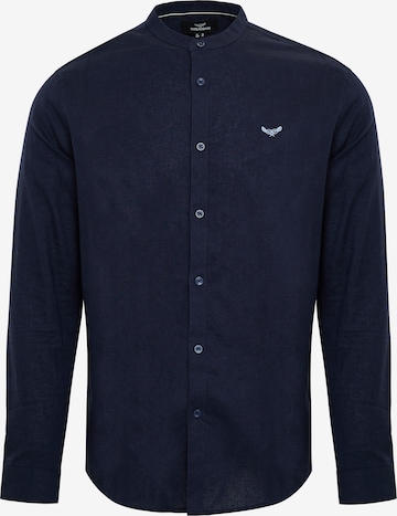 Threadbare Slim Fit Риза 'Ushuaia' в синьо: отпред