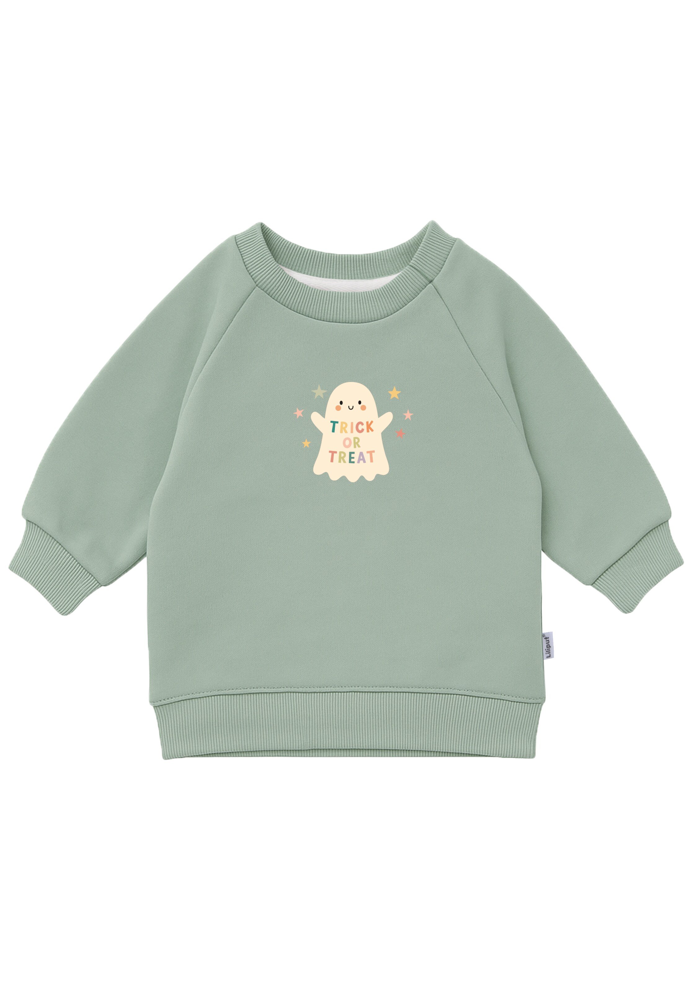 LILIPUT Sweatshirt 'Gespenst Trick or Treat' in grün, Produktansicht