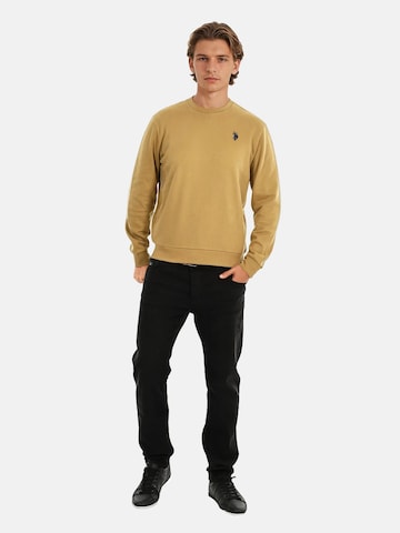 U.S. POLO ASSN. Sweatshirt in Beige