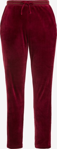 Coupe slim Pantalon Ulla Popken en rouge : devant