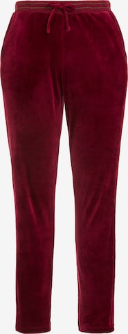 Ulla Popken Slim fit Pants in Red: front