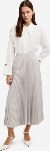 Touché Privé Rock 'Pleated Skirt' in Grau: Vorderseite