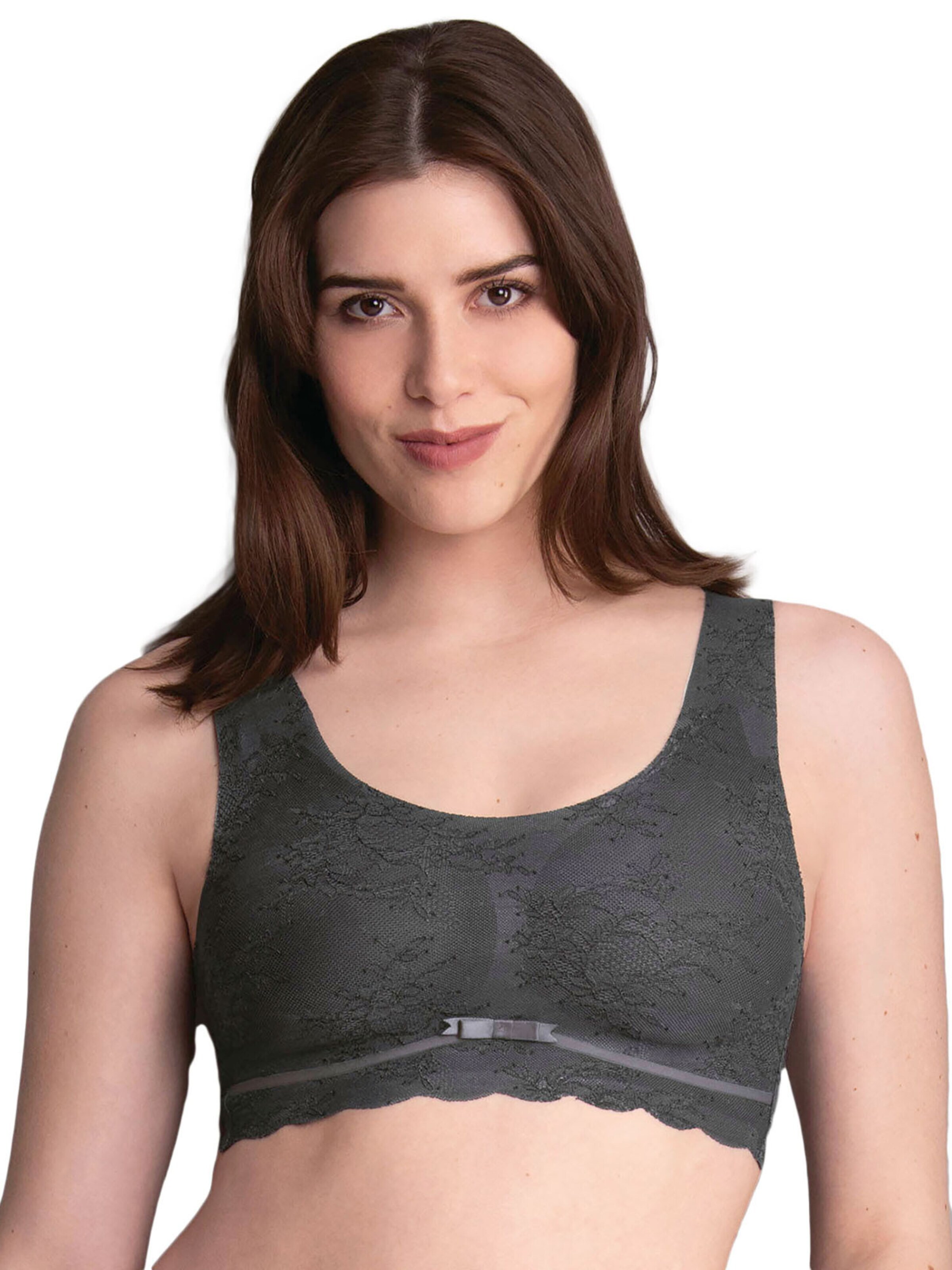 ANITA Mieder 'Essentials Lace'‌‌‌ in Grau: Vorderseite