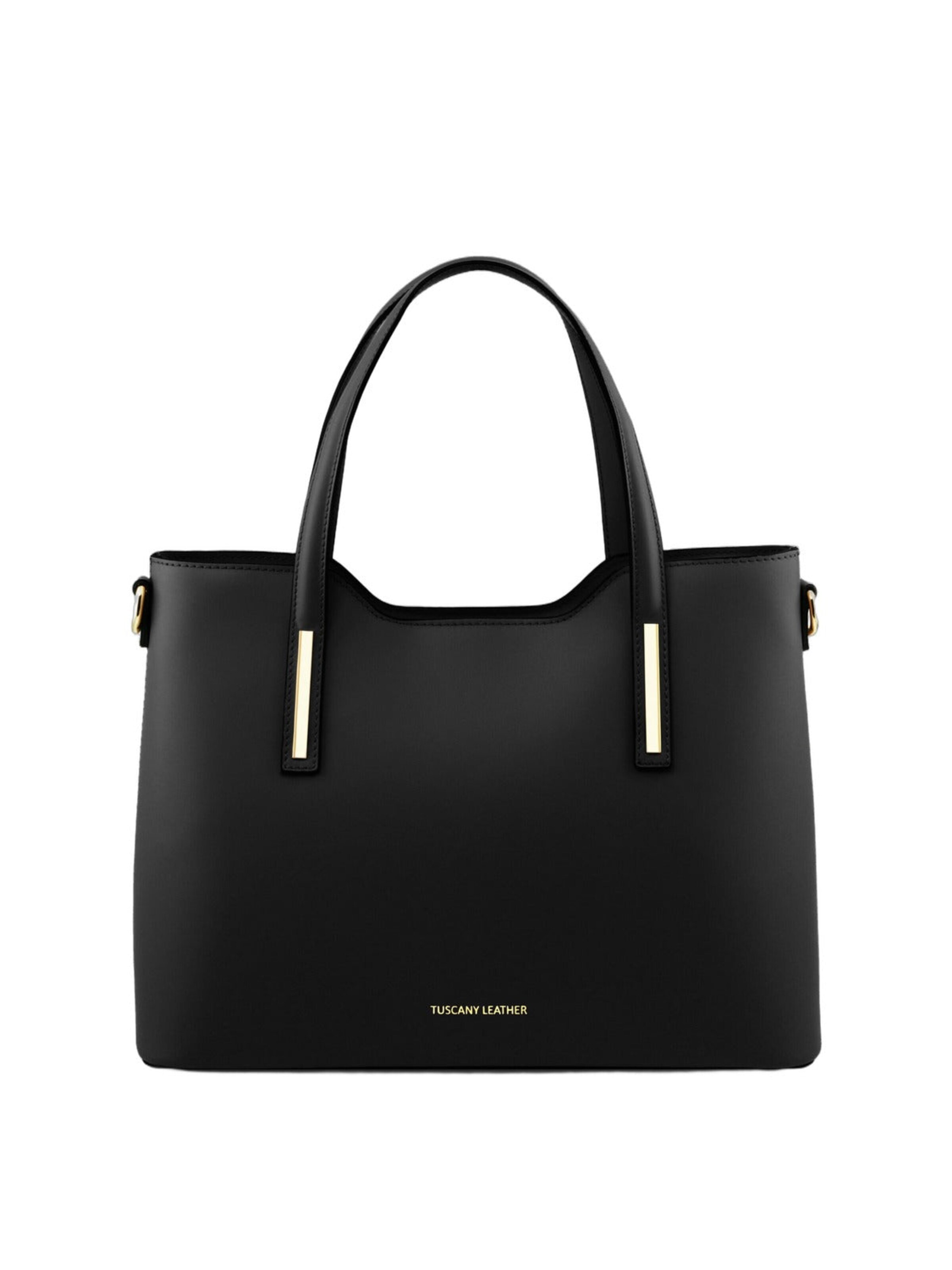 Cabas 'Olimpia' Tuscany Leather en noir : devant