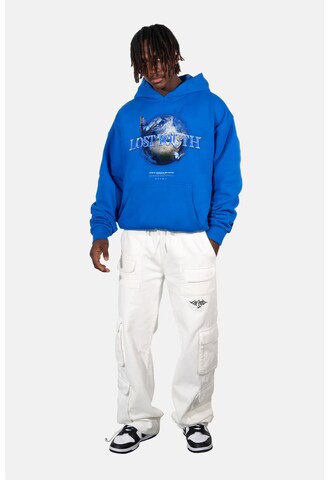 Lost Youth Sweatshirt 'World' in Blau