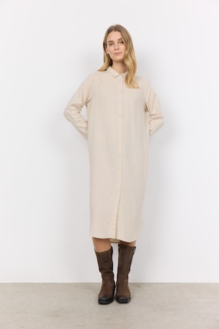 Soyaconcept - Vestido camisero 'INA' en beige