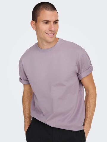 T-Shirt 'Fred' Only & Sons en violet