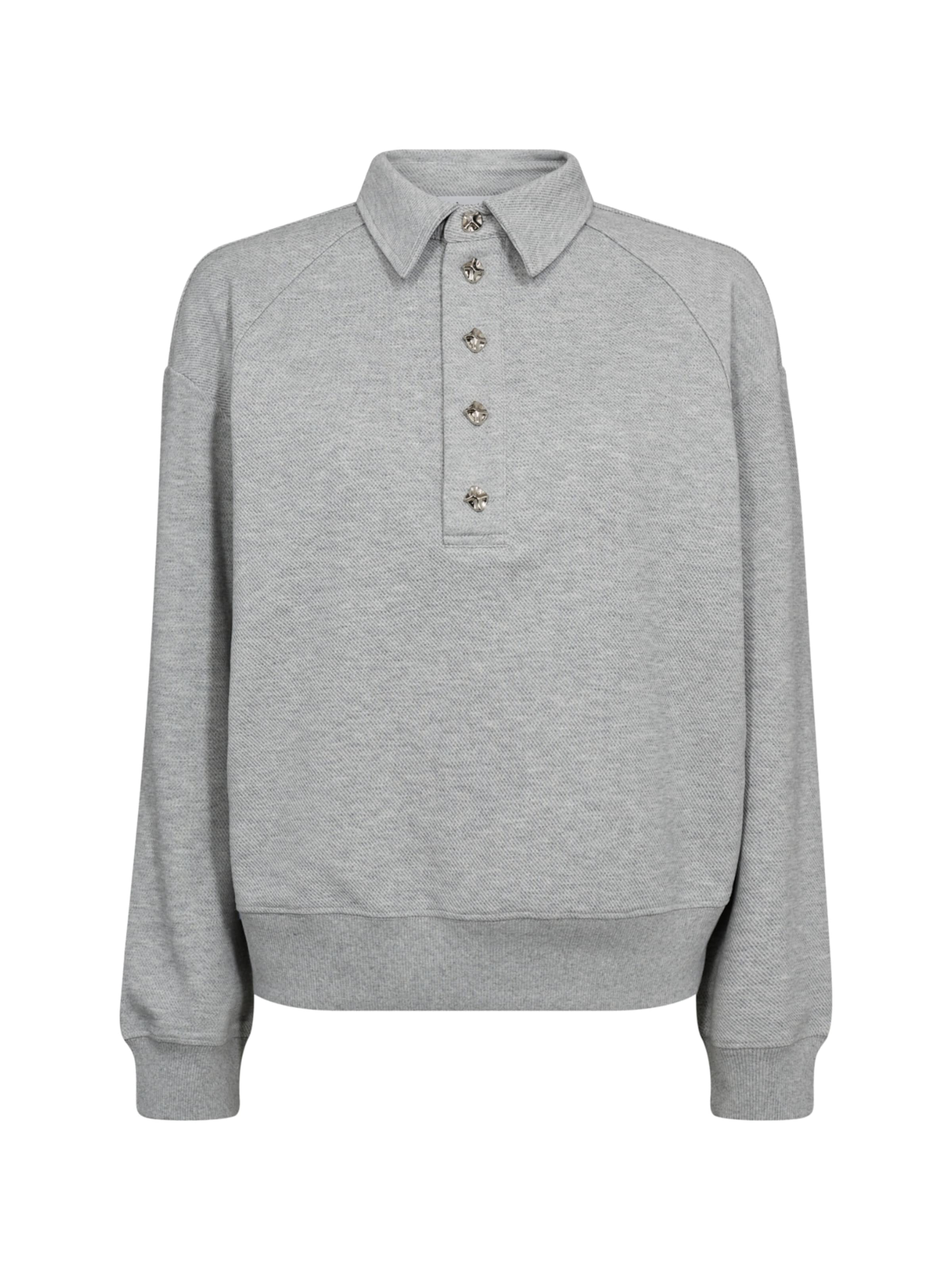 co'couture Mikina 'Dengi' – šedá: přední strana