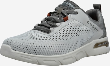 Sneaker bassa di bugatti in grigio: frontale