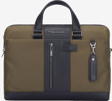 Piquadro Document Bag in Green: front