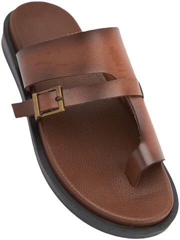 Limoya Mules 'Enisa' in Brown: front