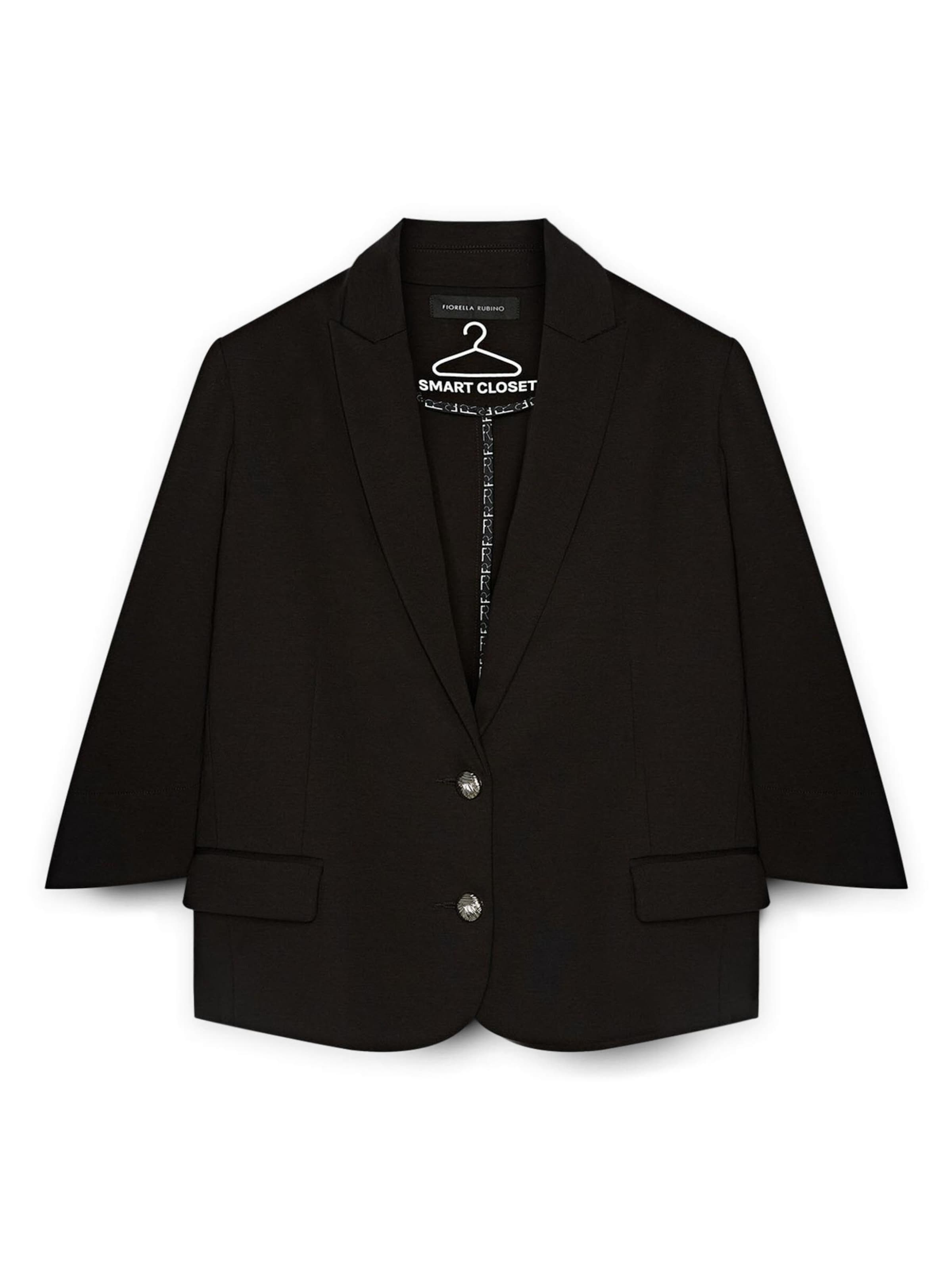 Blazer di Fiorella Rubino in nero: frontale
