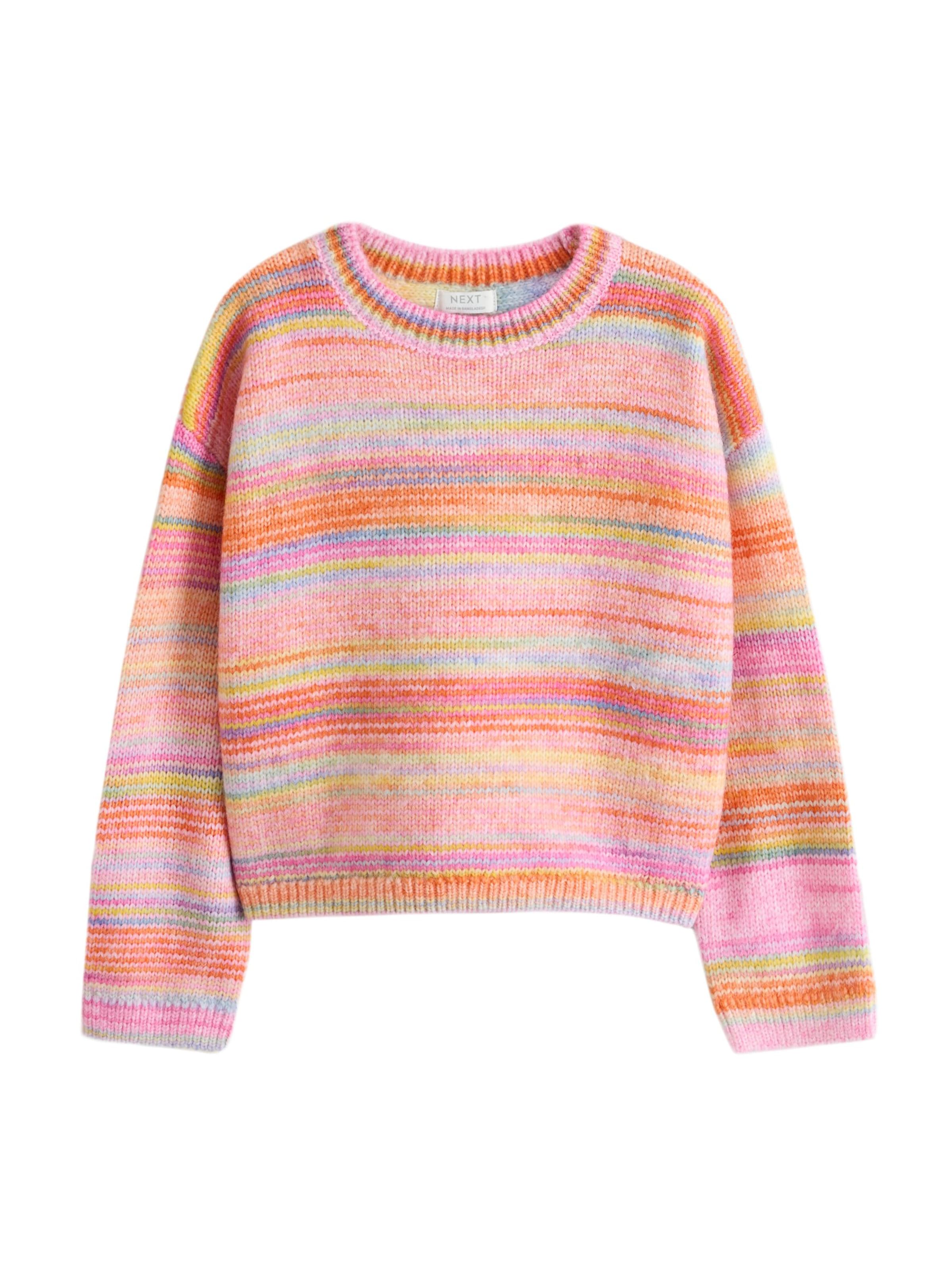 Next Tröja i 104 i ljusblå / pastellgrön / orange / rosa, Produktvy