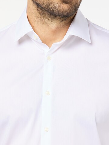 PIERRE CARDIN Slim fit Business Shirt 'Futureflex' in White